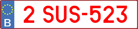 Truck License Plate